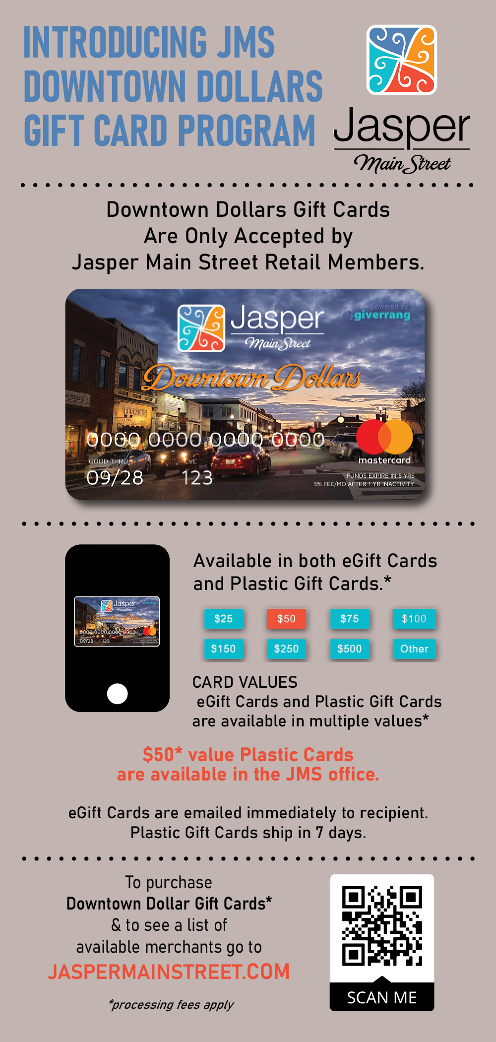 Downtown Dollars Gift Card Program Jasper Main Street downtown-dollars-gift-card-program-jasper-main-street